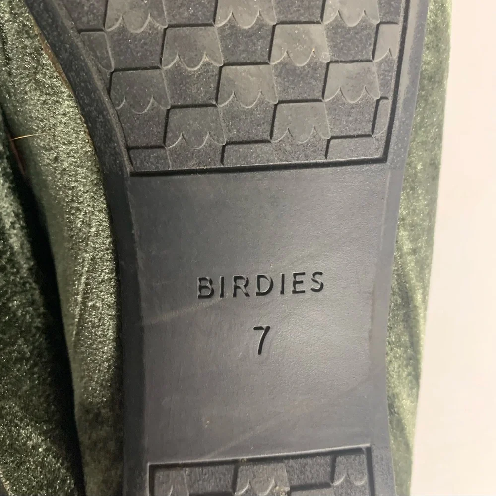 Birdies Starling Pine Women’s Velvet Loafer Flats in Heron Green Size 7 - Picture 5 of 7